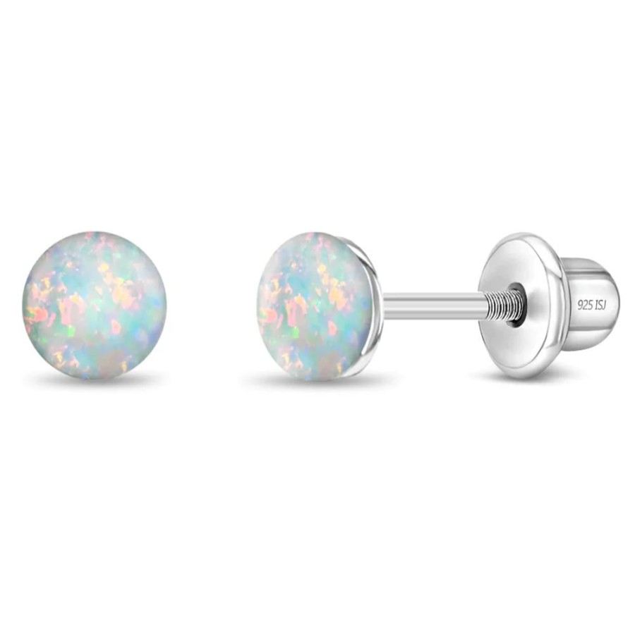 Jewelry Smyth Jewelers | Children'S Opal Button Earrings