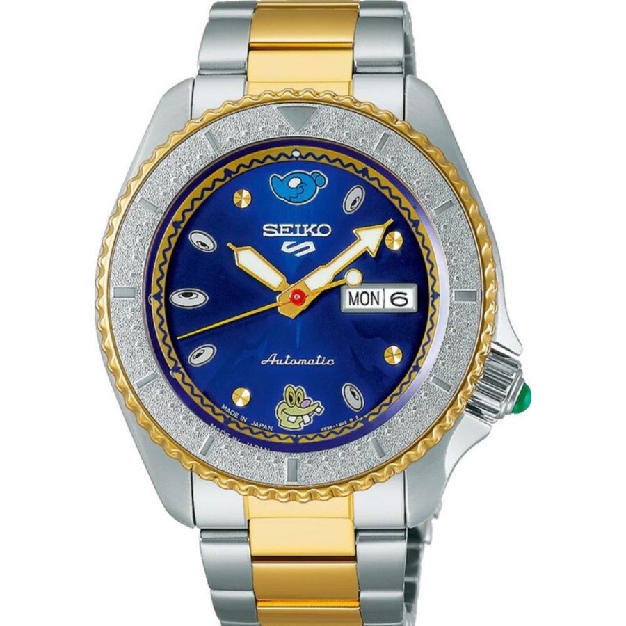 Timepieces Seiko | Seiko 5 Sports Blue Dial Coin Parking Delivery Limited Edition Sbsa212