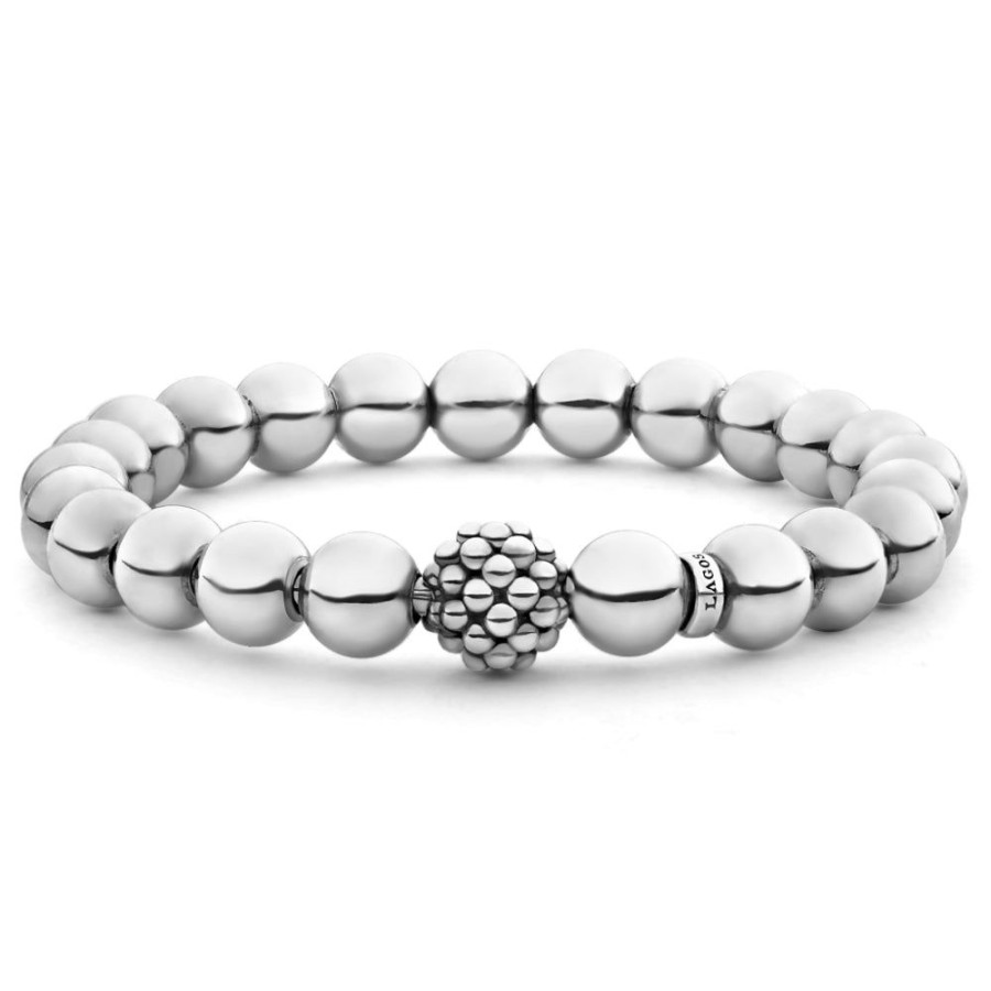 Jewelry Lagos | Lagos Signature Caviar Silver Bead Bracelet