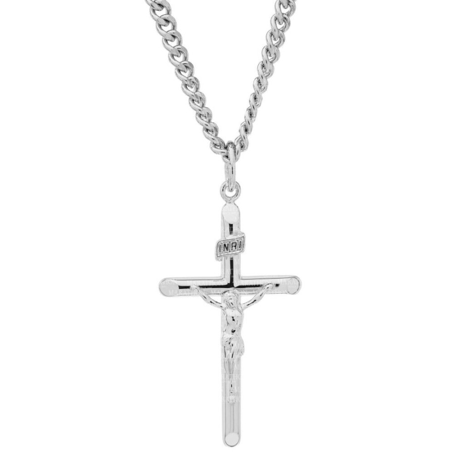 Jewelry Smyth Jewelers | Sterling Silver Crucifix Pendant Necklace