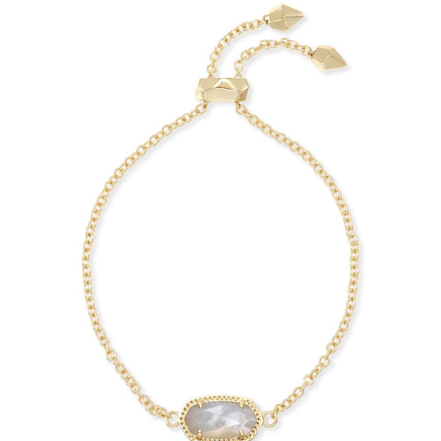 Jewelry Kendra Scott | Kendra Scott Elaina Adjustable Chain Bracelet In Ivory Mother-Of-Pearl