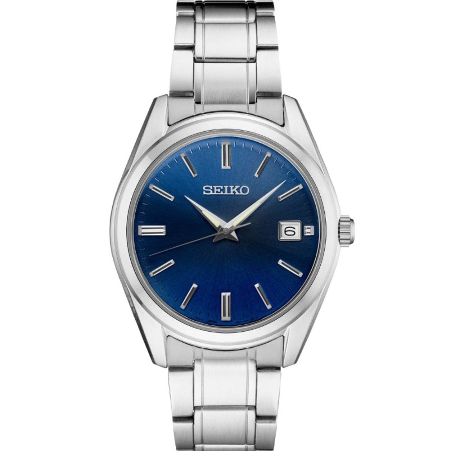 Gifts Seiko | Seiko Essential Collections 40Mm Blue Sunray Dial