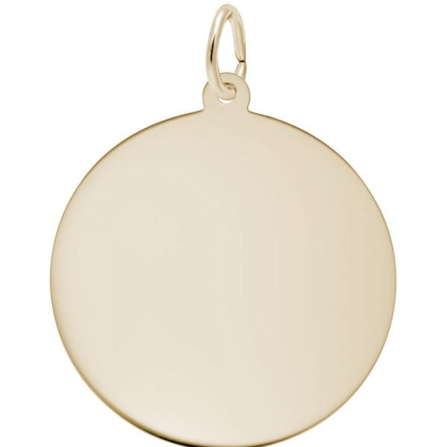 Jewelry Rembrandt | 14K Yellow Gold Disc Charm