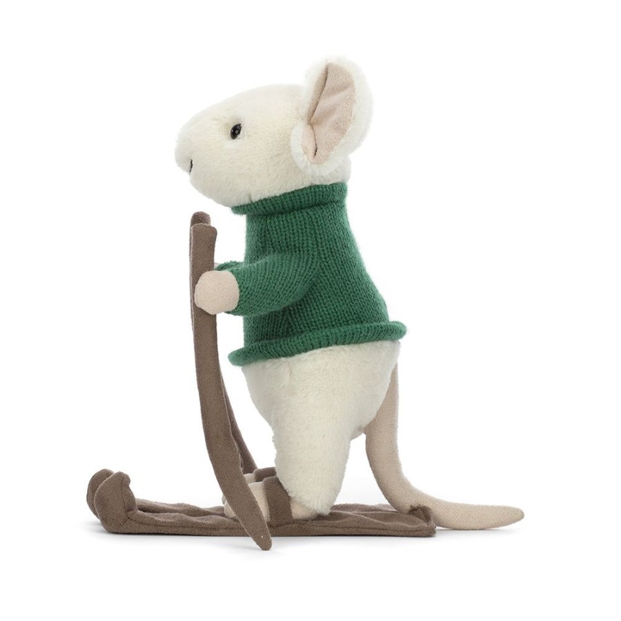 Gifts Jellycat | Jellycat Merry Mouse Skiing