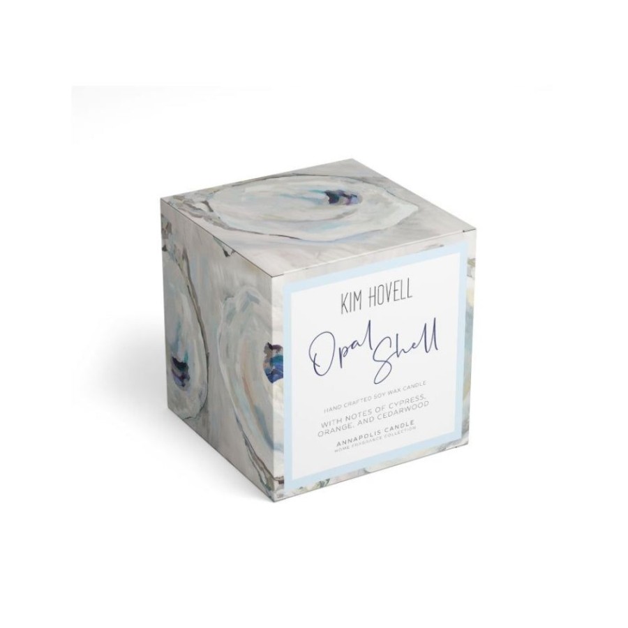 Gifts Annapolis Candle | Annapolis Candle Kim Hovell Opal Shell 8Oz Boxed Candle