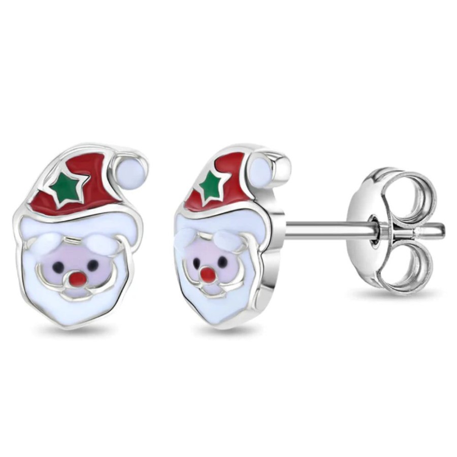 Gifts Smyth Jewelers | Jolly Christmas Santa Girls Earrings