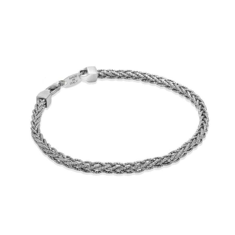 Jewelry Smyth Jewelers | Desmos Ss Interlace Interlocking Strands Bracelet 7.25-8.25"