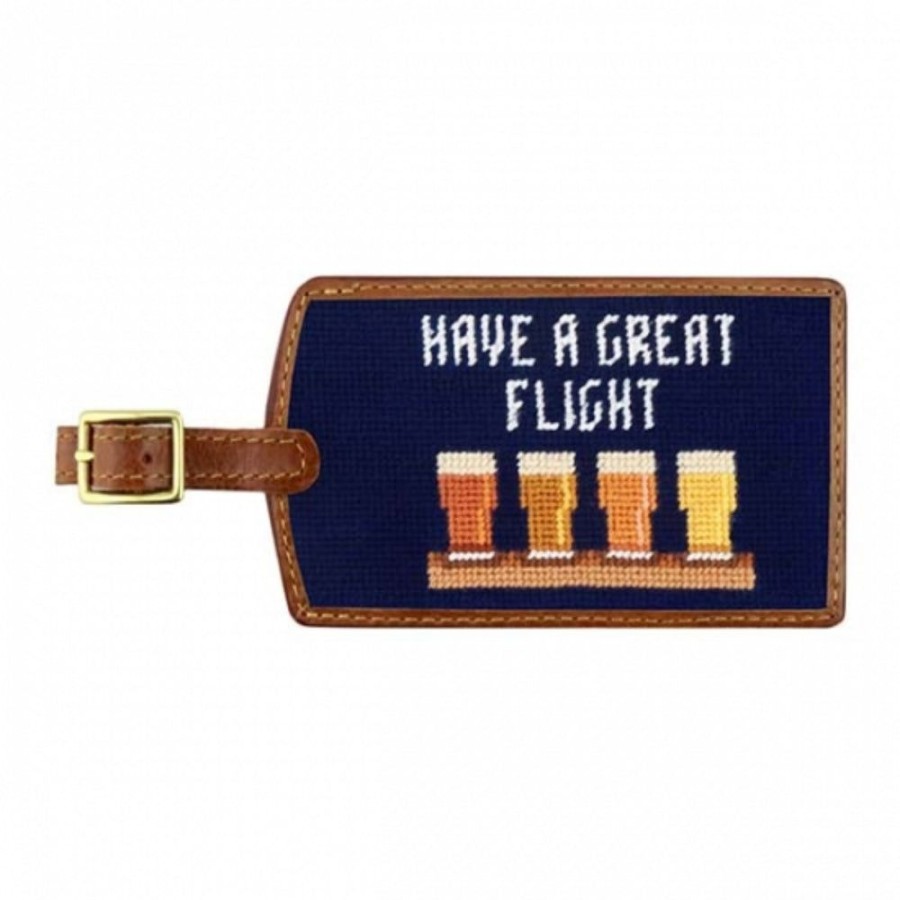 Gifts Smathers u0026 Branson | Smathers & Branson Beer Flight Needlepoint Luggage Tag