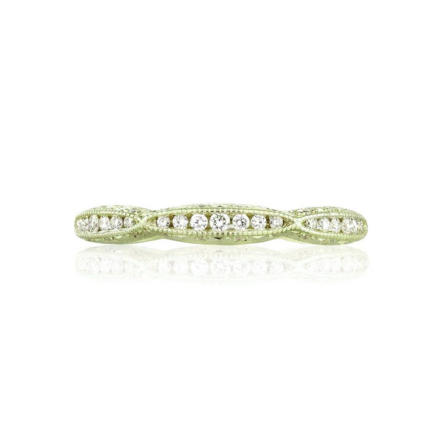 Jewelry Tacori | Tacori Classic Crescent Twist With Diamond Accent Wedding Band