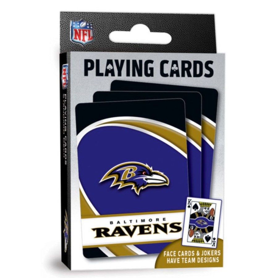 Gifts Smyth Jewelers | Masterpieces Puzzles Nfl Baltimore Ravens Playing Cards-54 Card Deck