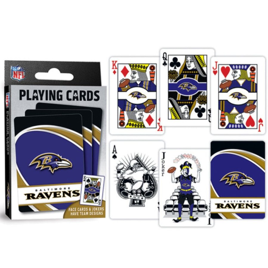 Gifts Smyth Jewelers | Masterpieces Puzzles Nfl Baltimore Ravens Playing Cards-54 Card Deck