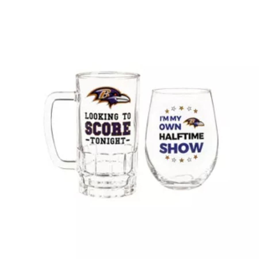 Gifts Smyth Jewelers | Baltimore Ravens Wine And Beer Boxed Gift Set