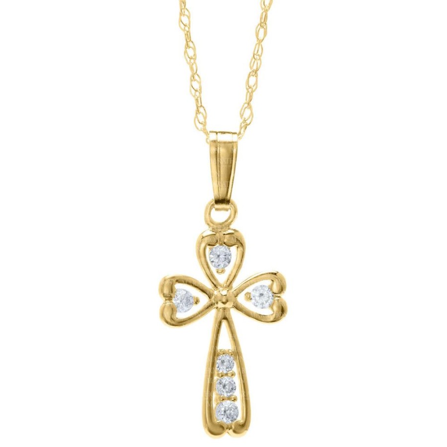 Jewelry Smyth Jewelers | 14Y Children'S Cross Pendant Necklace