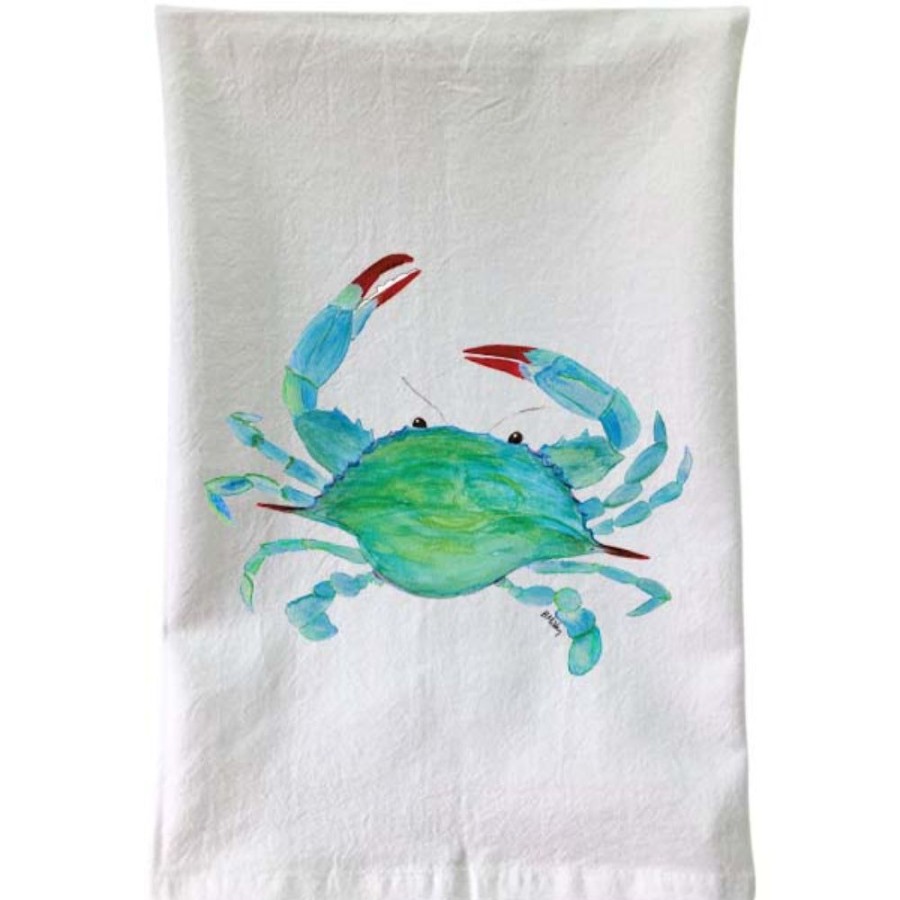 Gifts Smyth Jewelers | Clawdia Crab Flour Sack Towel