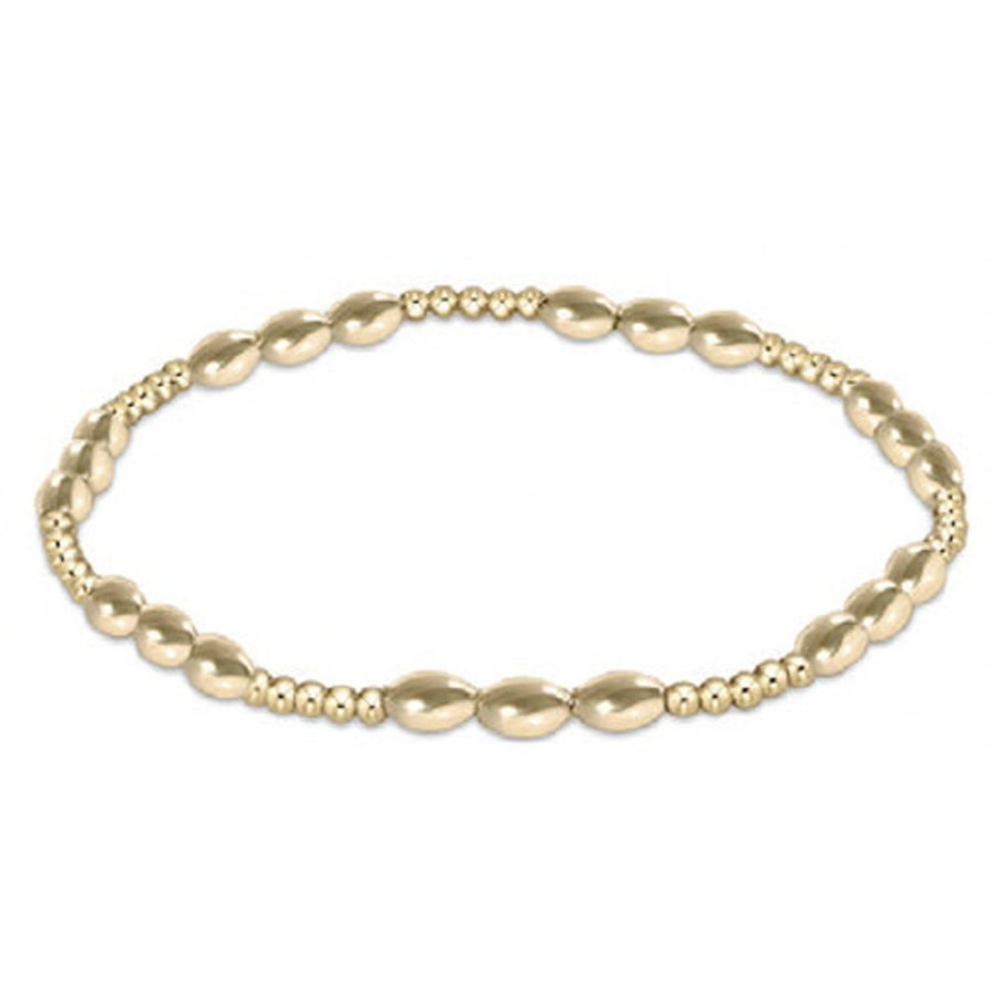 Jewelry enewton | Enewton Harmony Joy Pattern 2Mm Bead Bracelet - Gold