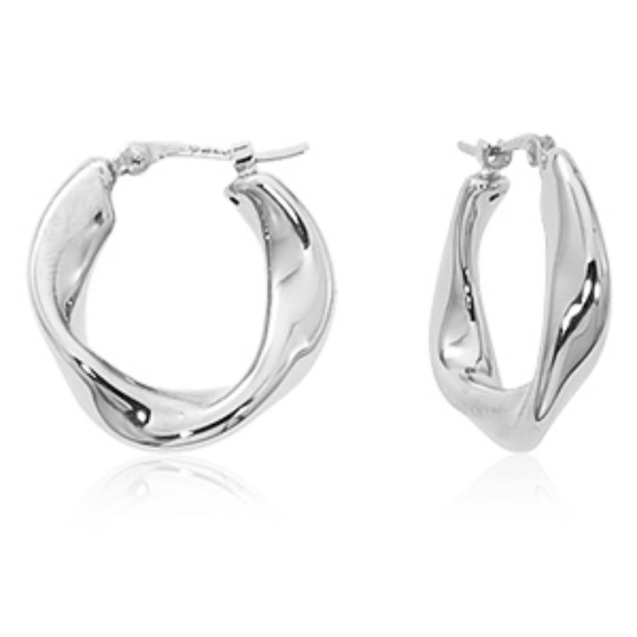 Jewelry Smyth Jewelers | 14K Gold Twist Hoop Earrings