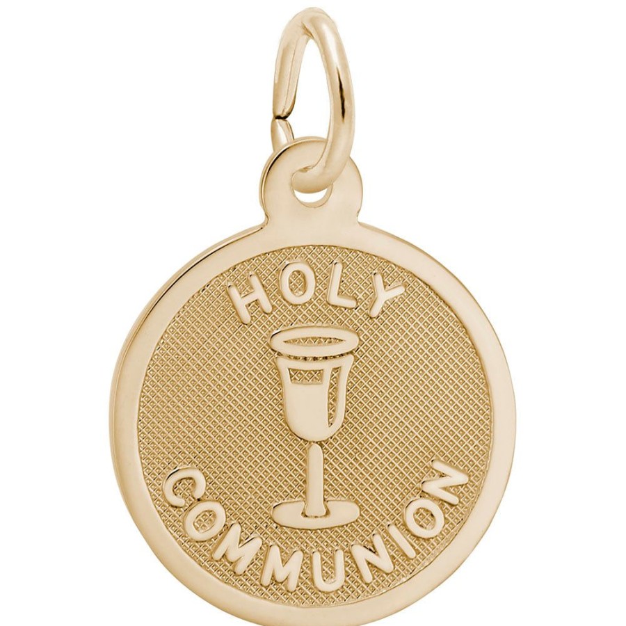 Jewelry Rembrandt | 14Y Petite Holy Communion Disc Charm