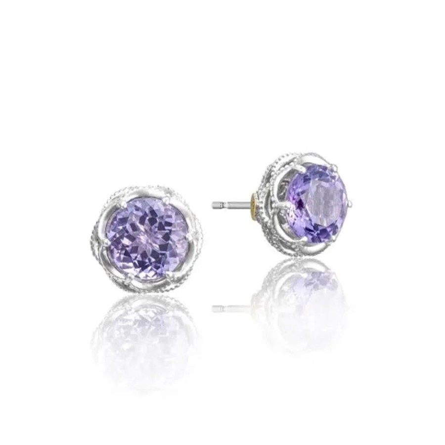 Jewelry Tacori | Tacori Crescent Crown Gemstone Studs