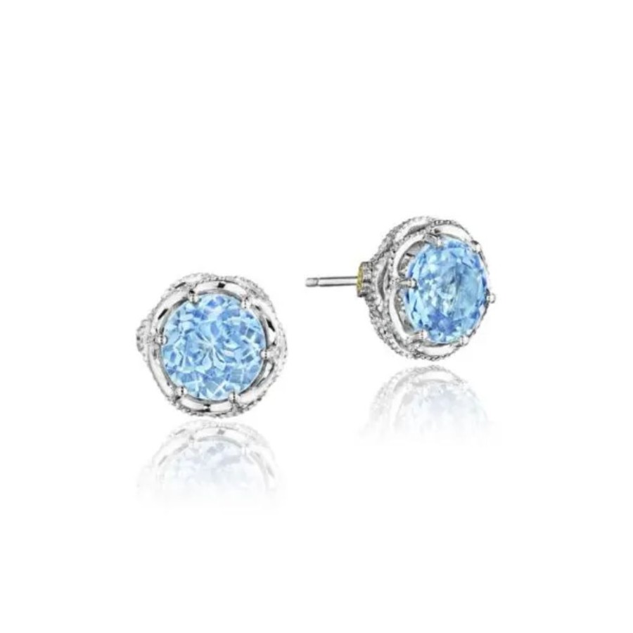 Jewelry Tacori | Tacori Crescent Crown Gemstone Studs