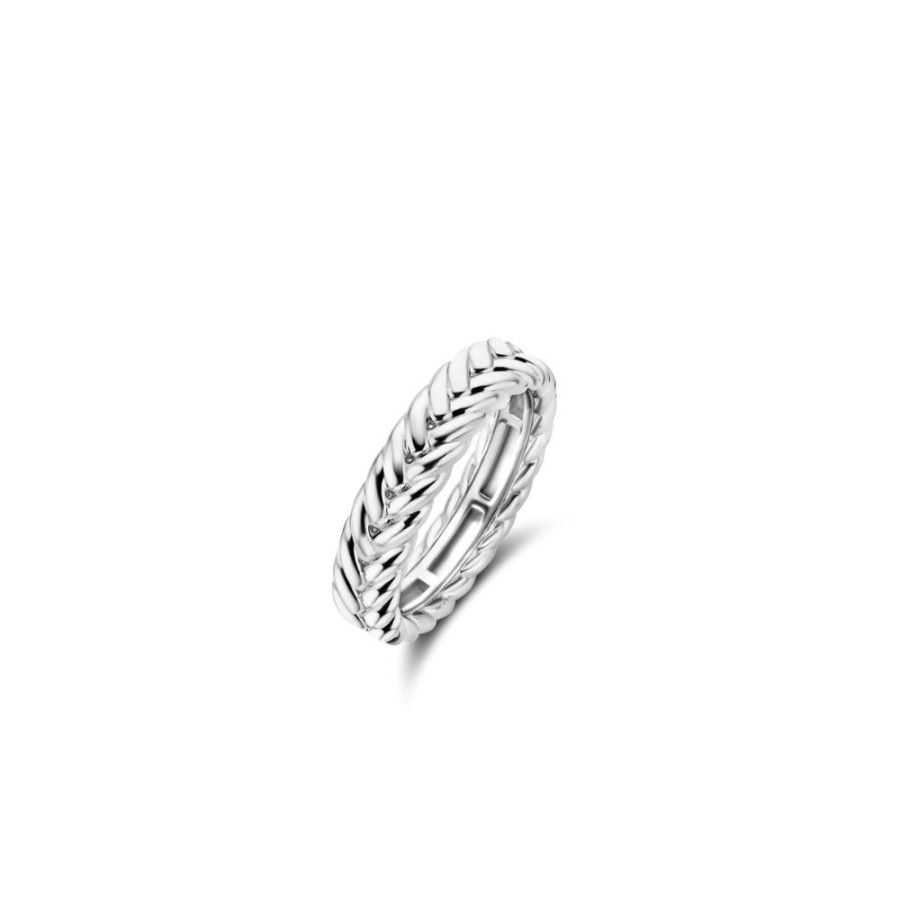 Jewelry TI SENTO - Milano | Ti Sento Braided Pattern Ring