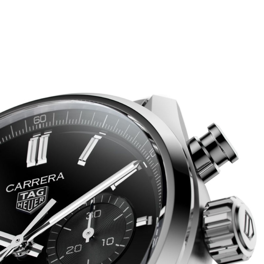 Gifts TAG Heuer | Tag Heuer Gents Carrera 42Mm Automatic Chronograph - Black/Steel