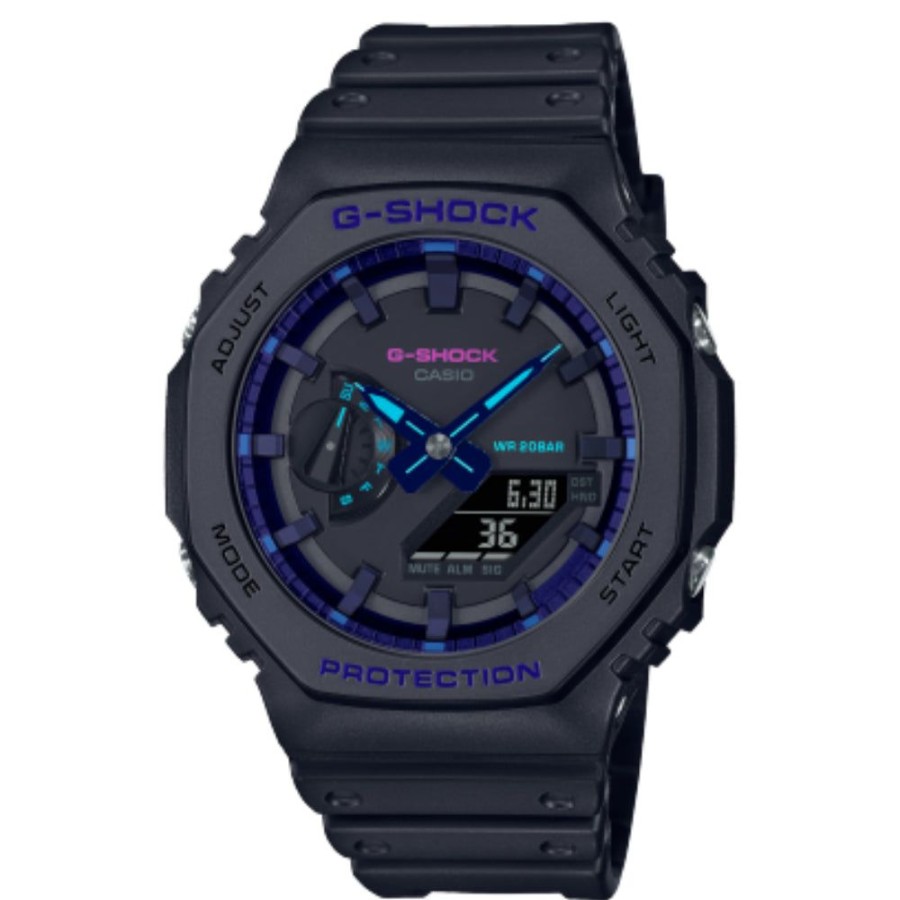 Timepieces G-SHOCK | G-Shock Analog Digital Blue Violet/Black Ga2100Vb-1A