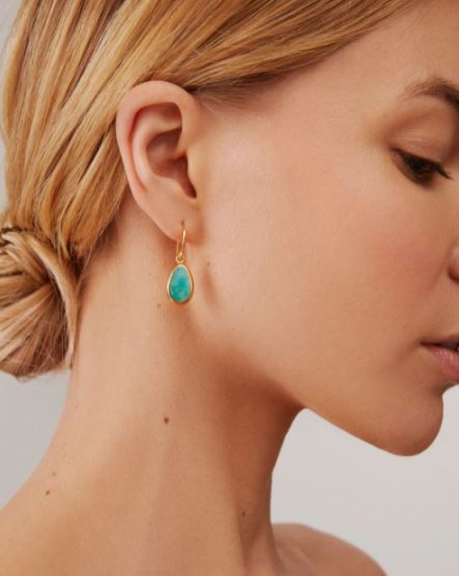 Jewelry Anna Beck | Anna Beck Turquoise Asymmetrical Drop Earrings