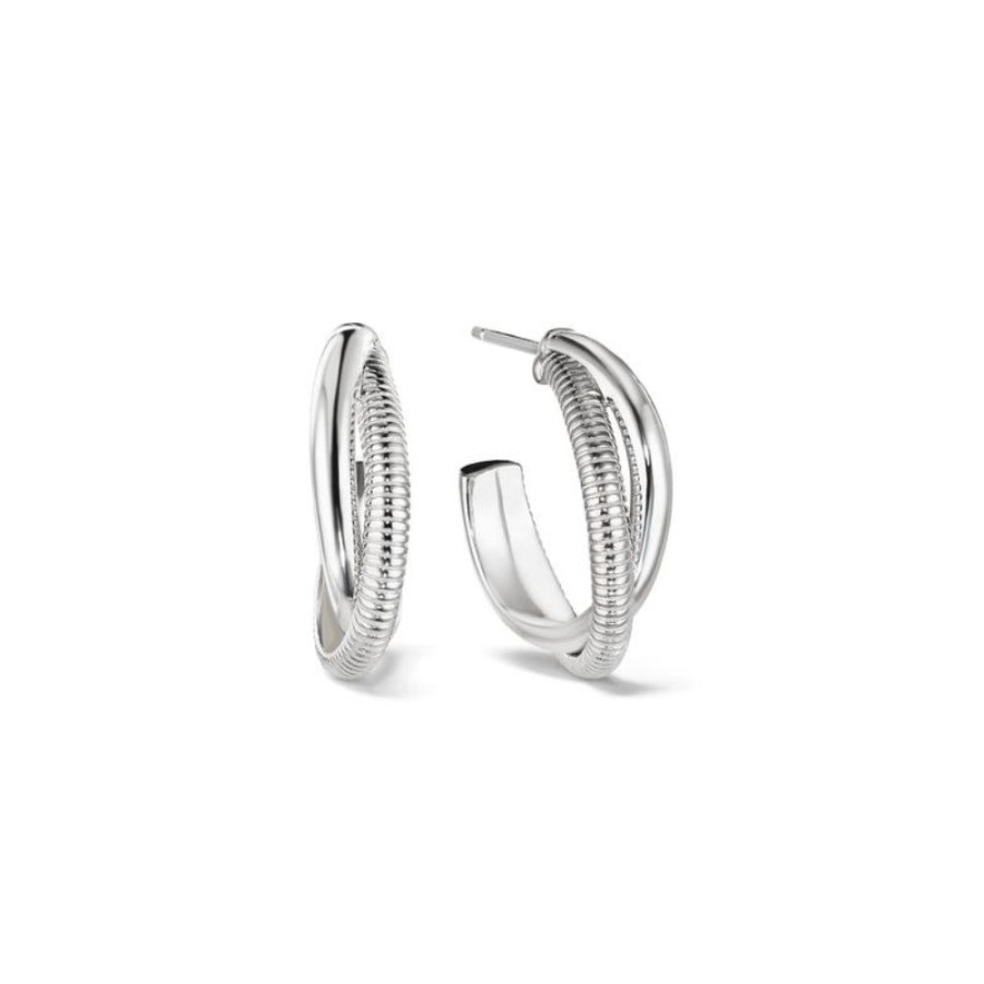 Jewelry Judith Ripka | Judith Ripka Eternity Small Round Hoop Earrings