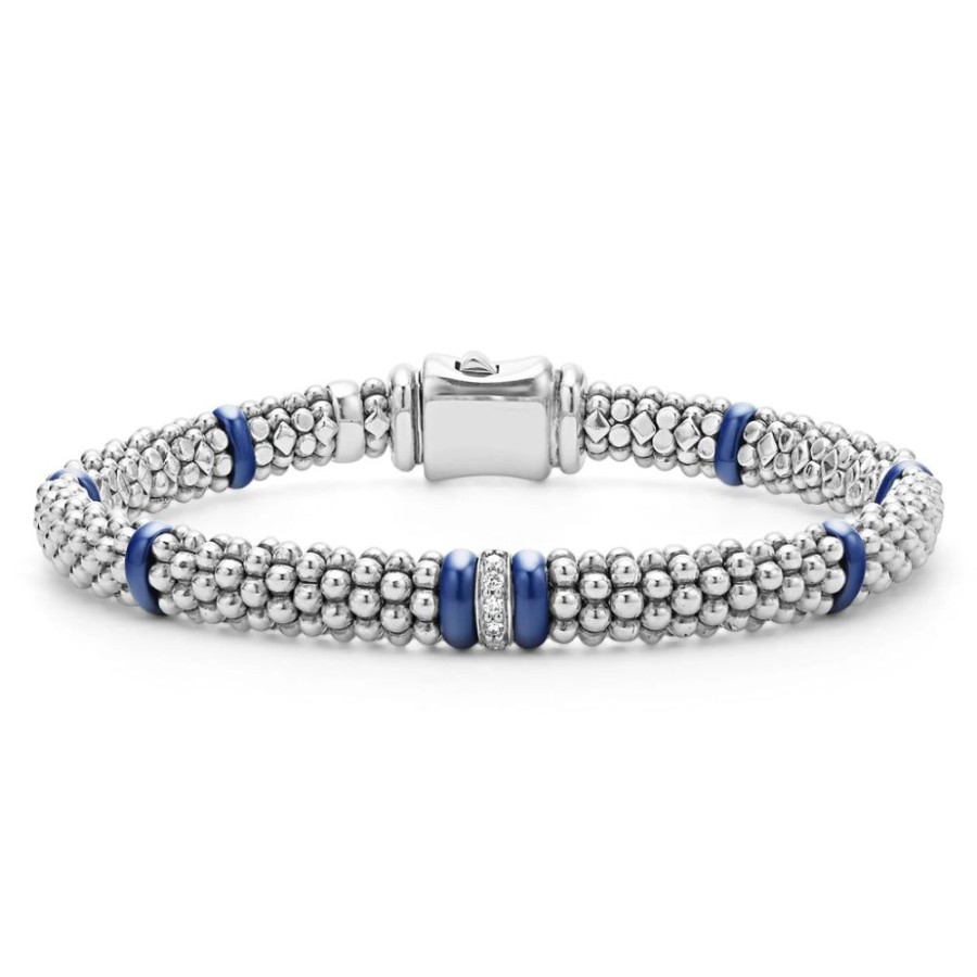 Jewelry Lagos | Lagos Single Station Diamond Caviar Bracelet