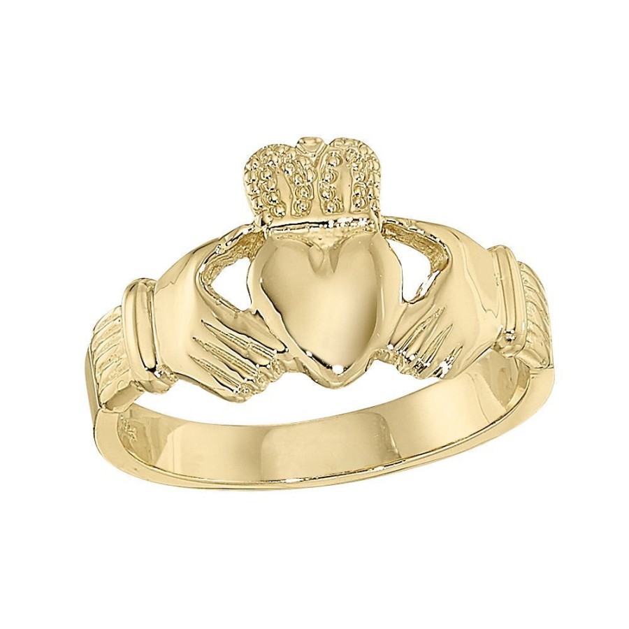 Gifts Smyth Jewelers | Men'S 14K Yellow Gold Extra Heavy Claddagh Ring