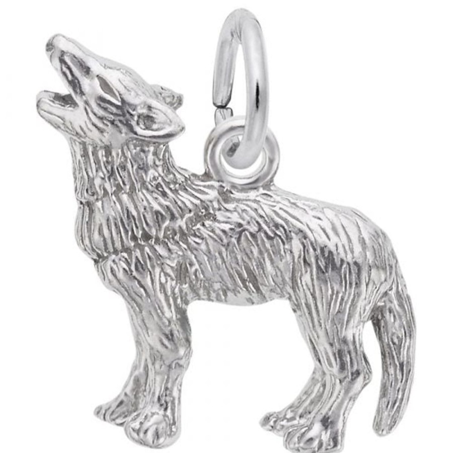 Jewelry Rembrandt | Sterling Silver Wolf Charm