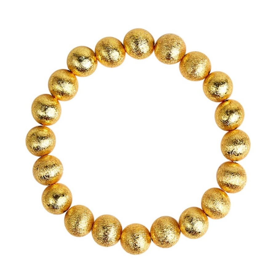 Jewelry Lisi Lerch | Lisi Lerch Georgia Gold Beaded Bracelet 10Mm