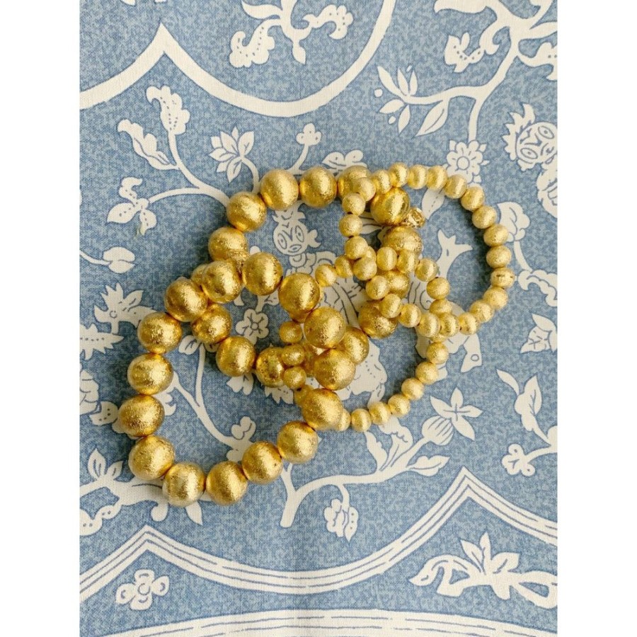 Jewelry Lisi Lerch | Lisi Lerch Georgia Gold Beaded Bracelet 10Mm