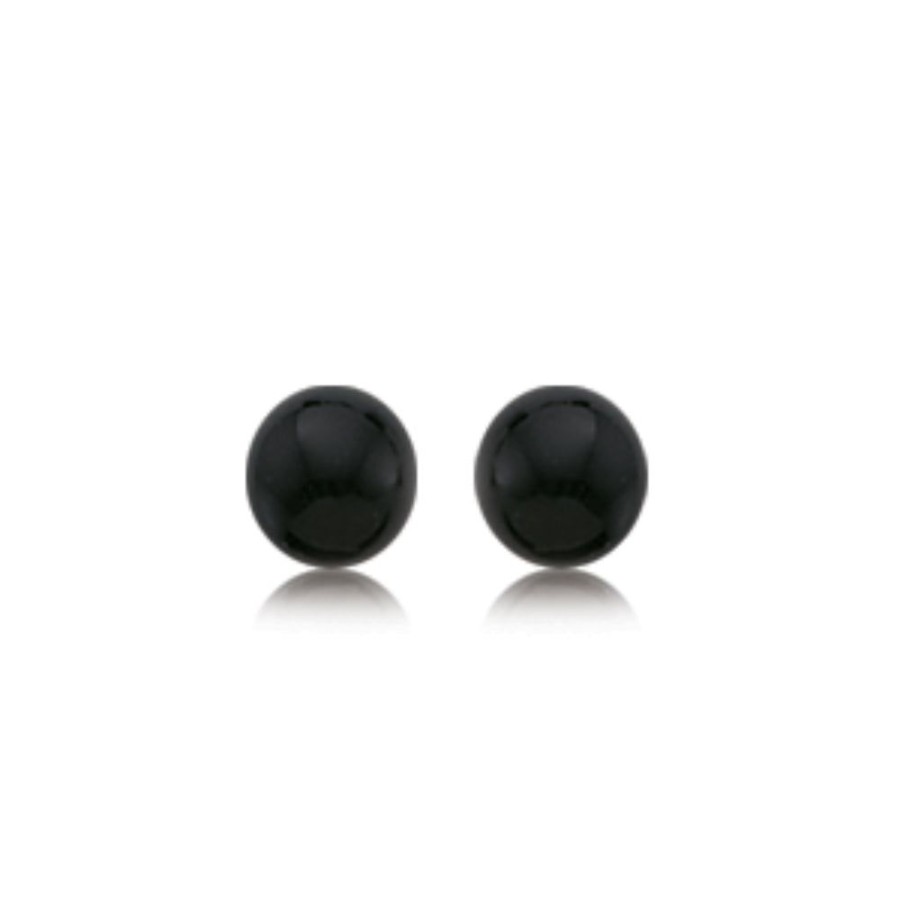 Jewelry Smyth Jewelers | 14K Gold Onyx Ball Stud Earrings