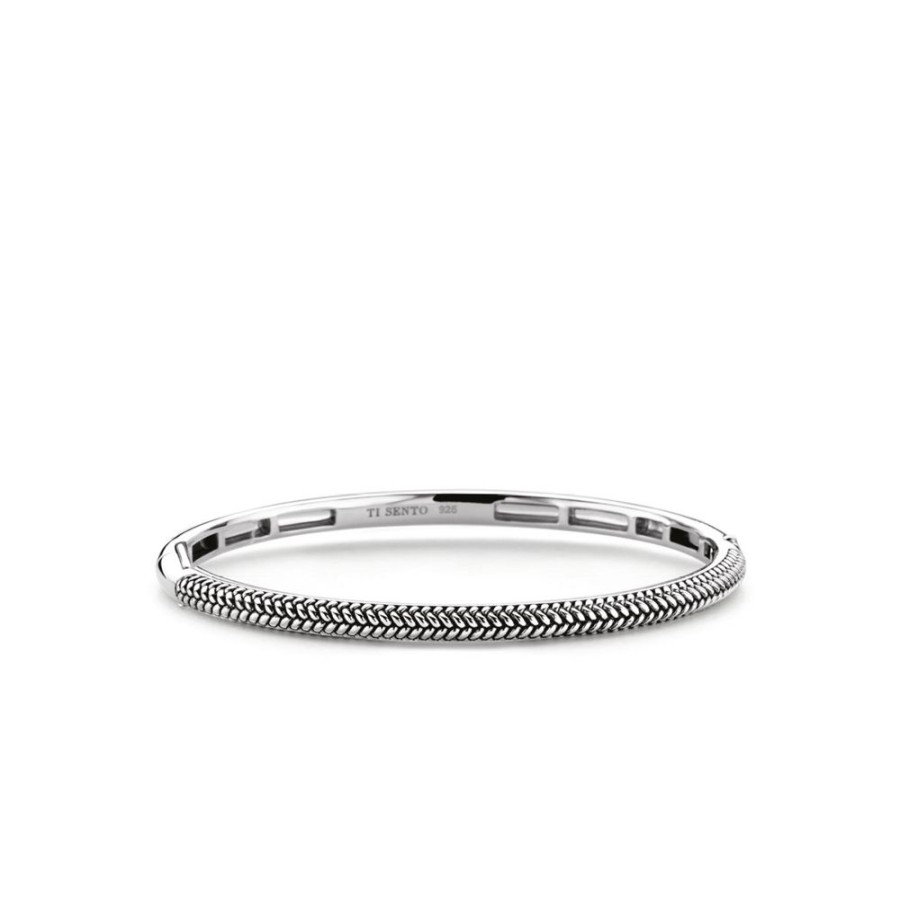 Jewelry TI SENTO - Milano | Ti Sento - Milano Braided Hinged Bracelet 2907Si