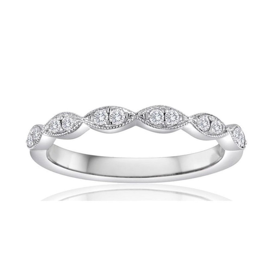 Jewelry Smyth Jewelers | 14K White Gold Navette Diamond Ring