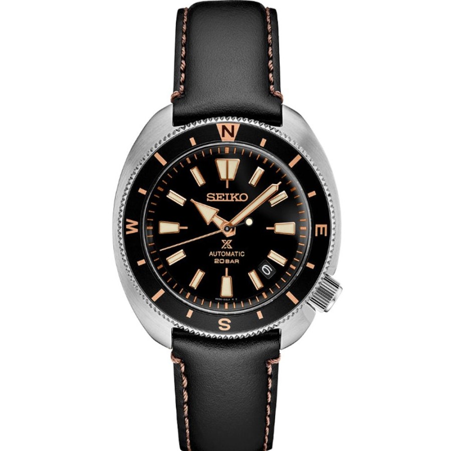 Gifts Seiko | Seiko Prospex Collection Land Compass Bezel 43Mm Black Dial Automatic