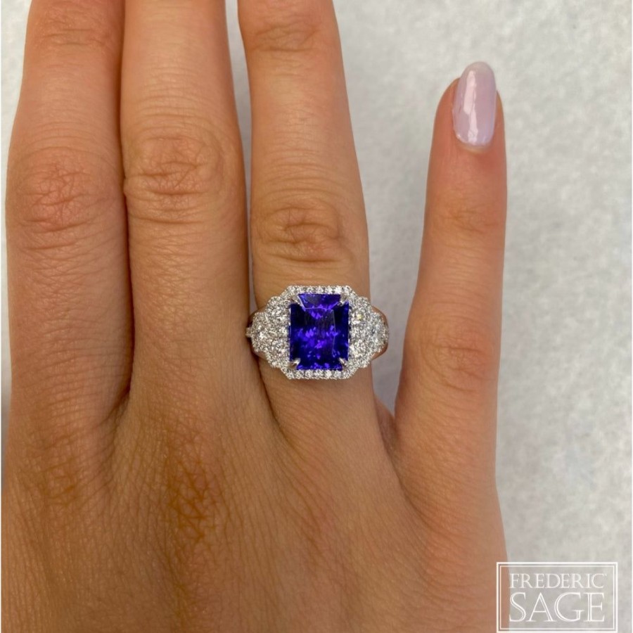 Jewelry Smyth Jewelers | 18K White Gold Tanzanite Ring