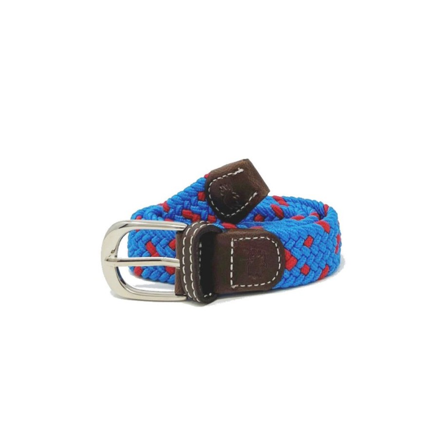 Gifts Roostas | Roostas The Lil' Hilton Head Kid'S Woven Stretch Belt