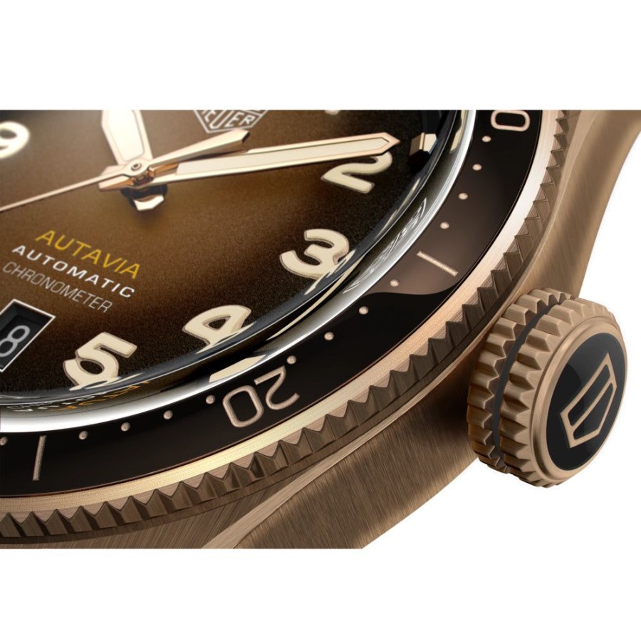 Timepieces TAG Heuer | Tag Heuer Autavia 42Mm Automatic Brown/Bronze