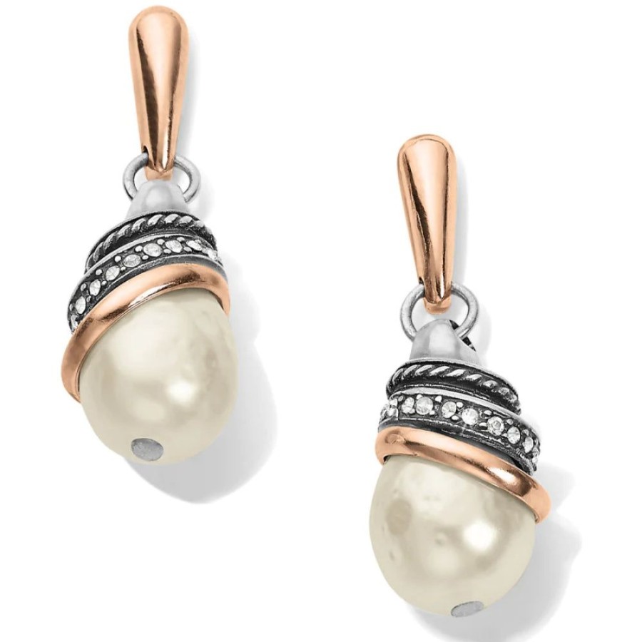 Jewelry Brighton | Brighton Neptune'S Rings Pearl Teardrop Earrings