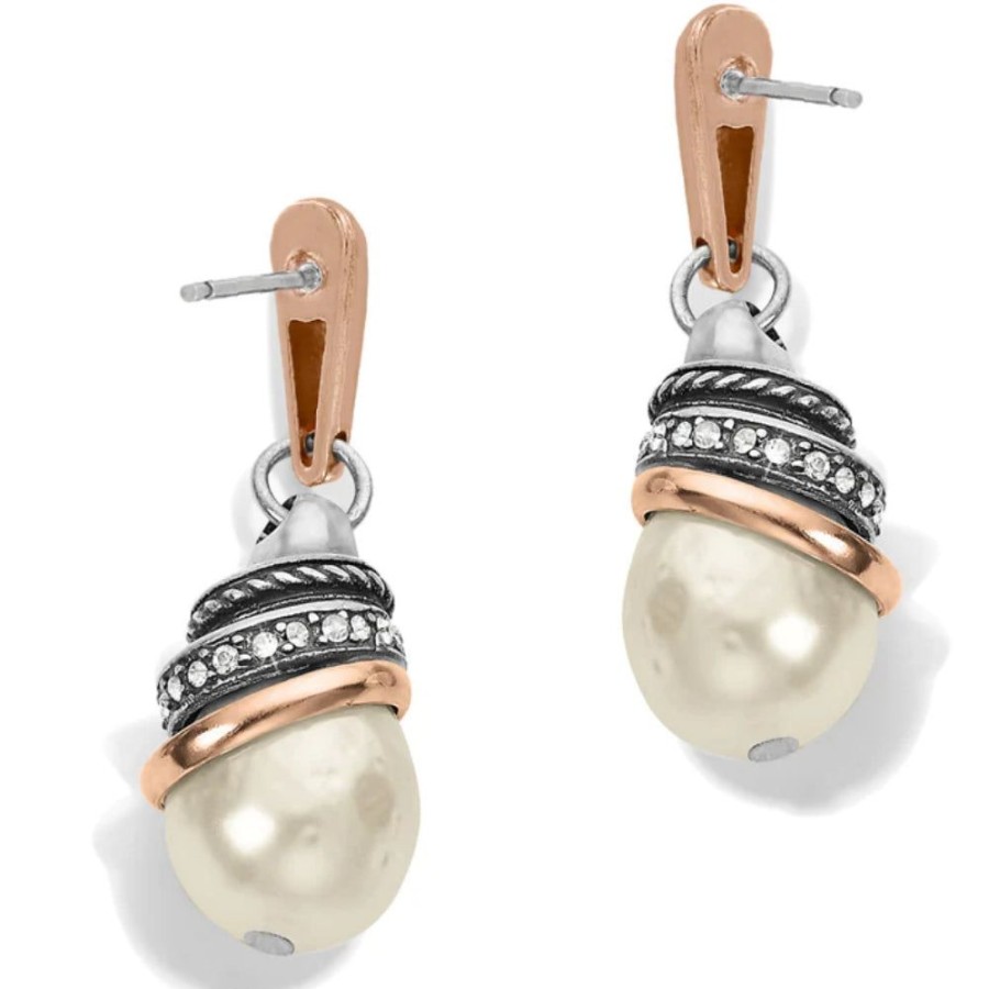 Jewelry Brighton | Brighton Neptune'S Rings Pearl Teardrop Earrings