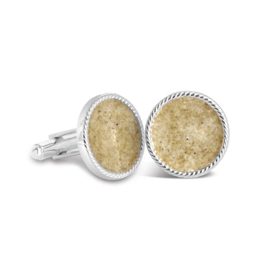 Gifts Dune Jewelry | Dune Jewelry Sterling Silver Hamptons Rope Cufflinks