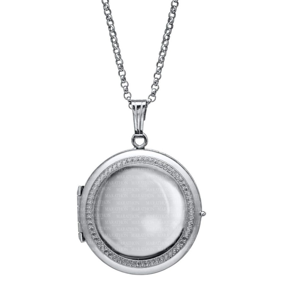 Jewelry Smyth Jewelers | Sterling Silver Round 4 Picture Locket 20"