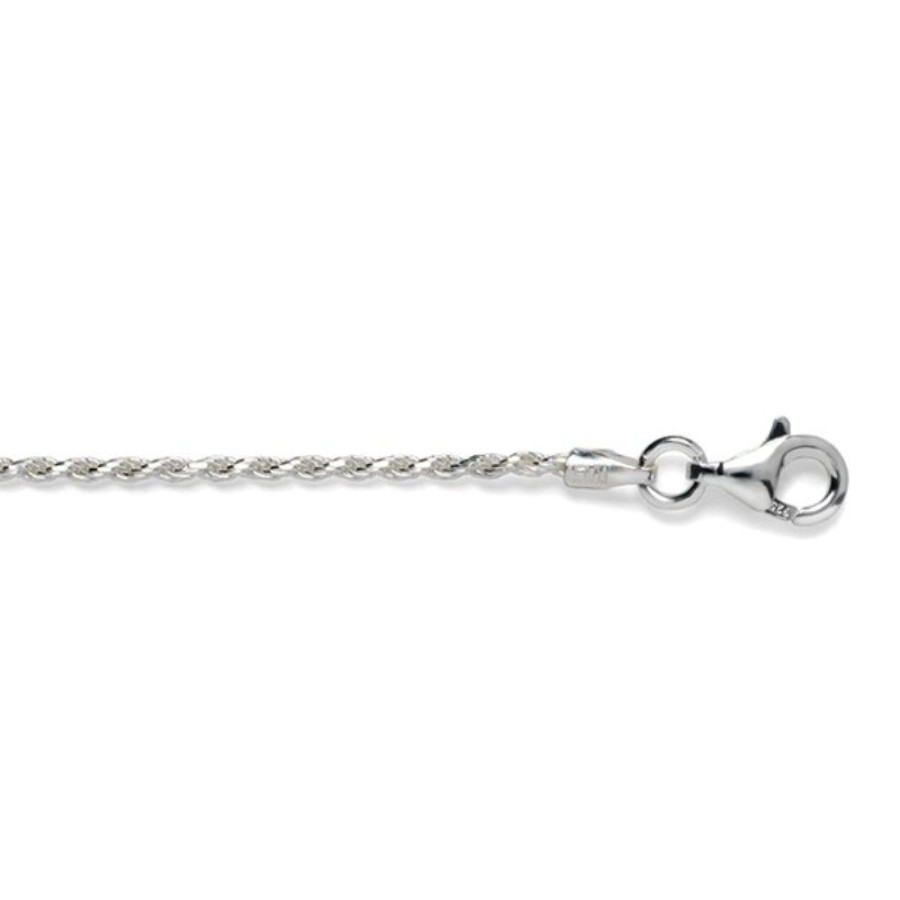 Jewelry Smyth Jewelers | Sterling Silver 1.5Mm Diamond-Cut Rope Chain