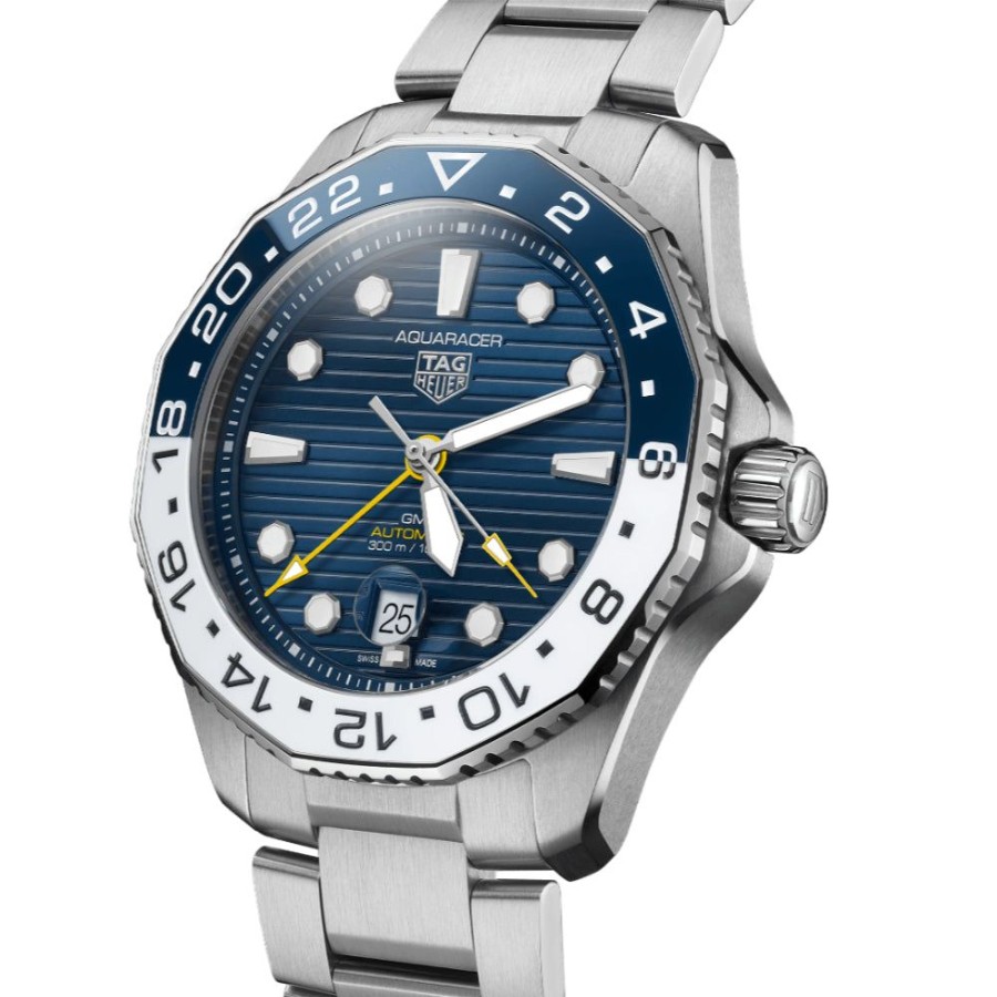 Timepieces TAG Heuer | Tag Heuer Aquaracer Professional 300 Gmt 43Mm Steel/Blue