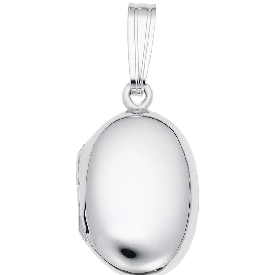 Jewelry Rembrandt | Sterling Silver Oval Locket Charm