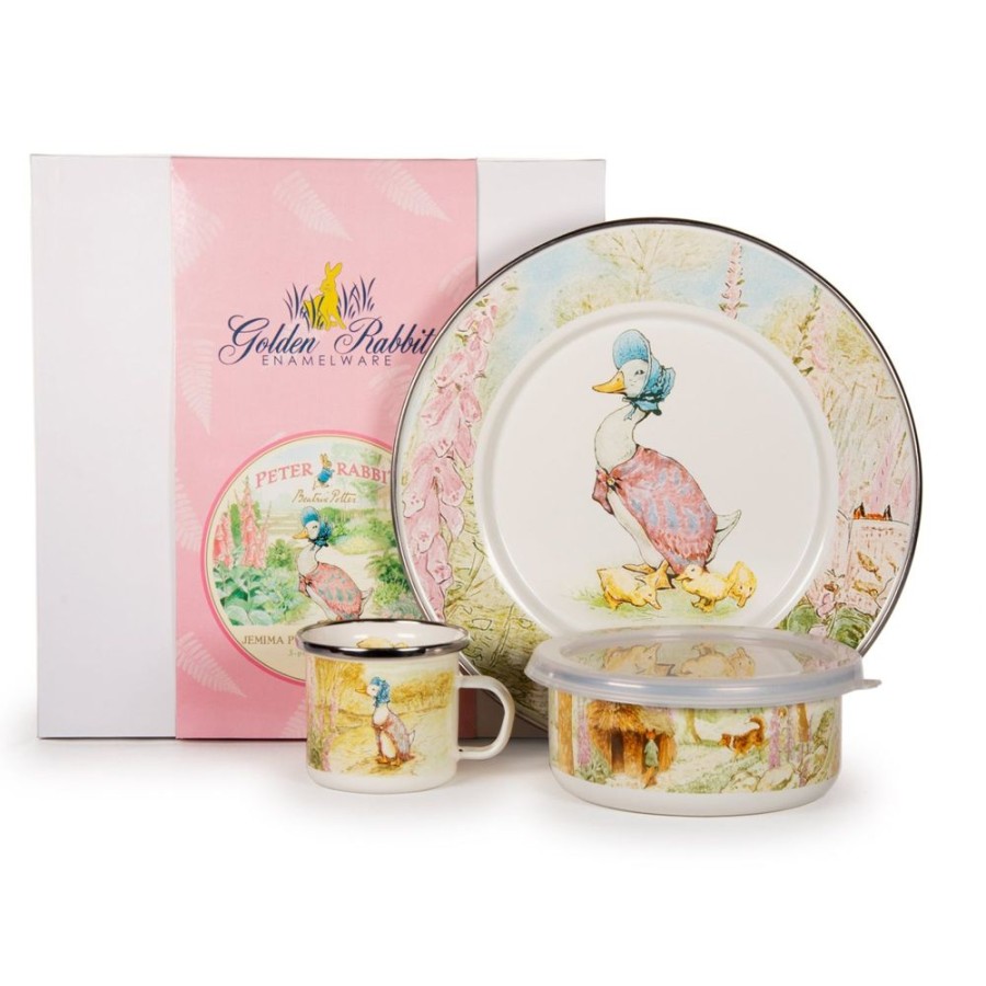 Gifts Golden Rabbit | Golden Rabbit Jemima Puddle-Duck Child Set