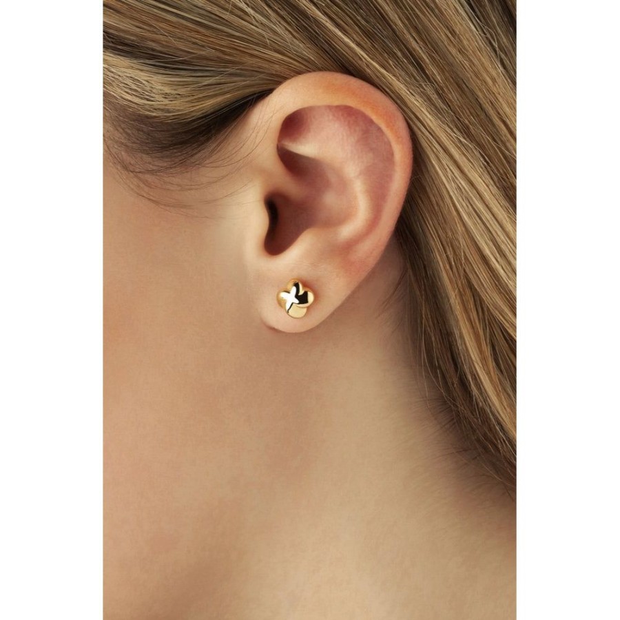 Jewelry Smyth Jewelers | 14K Yellow Gold Puffed Twist Stud Earrings