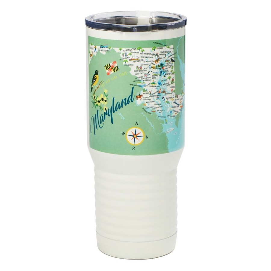 Gifts Galleyware | Galleyware Maryland 20-Oz. Stainless Steel Tumbler